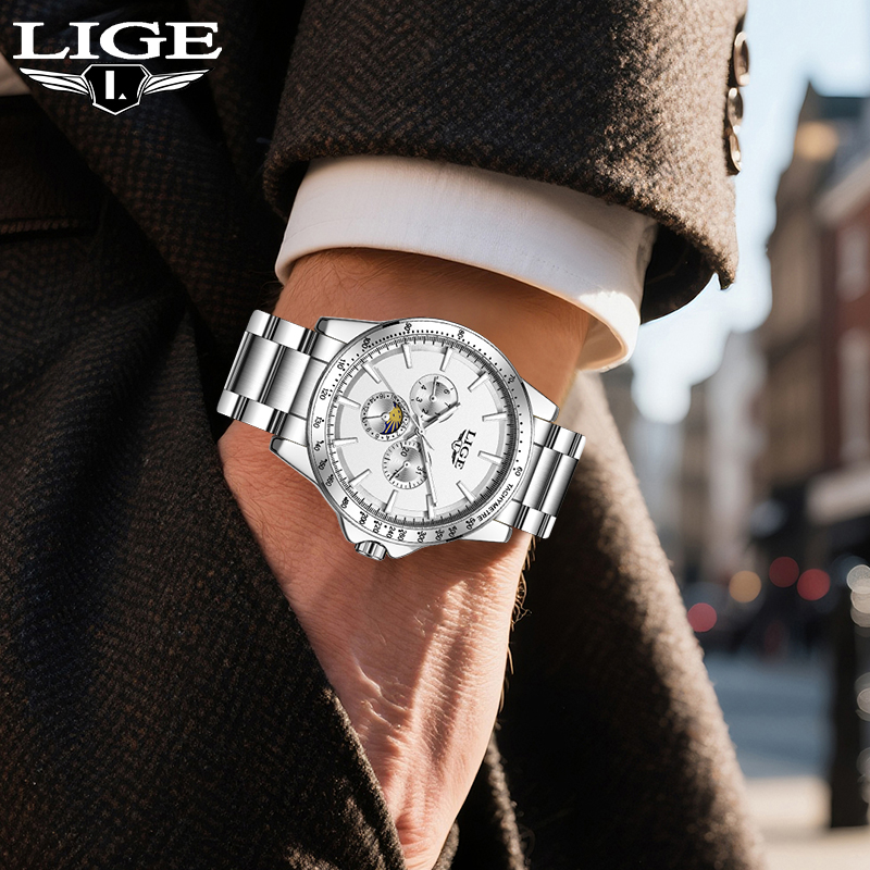 Luxury Watch For Men - LIGE Top Brand Luxury Quartz Men's