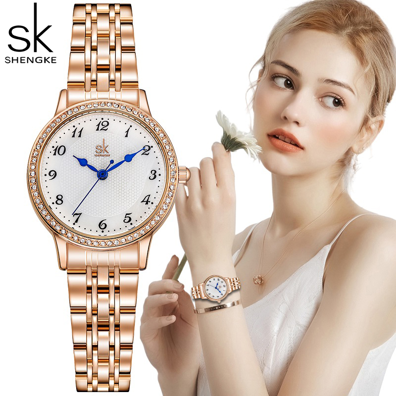 Luxury Watch Top 10 - Top Brand Shengke Women's Watch Stainless