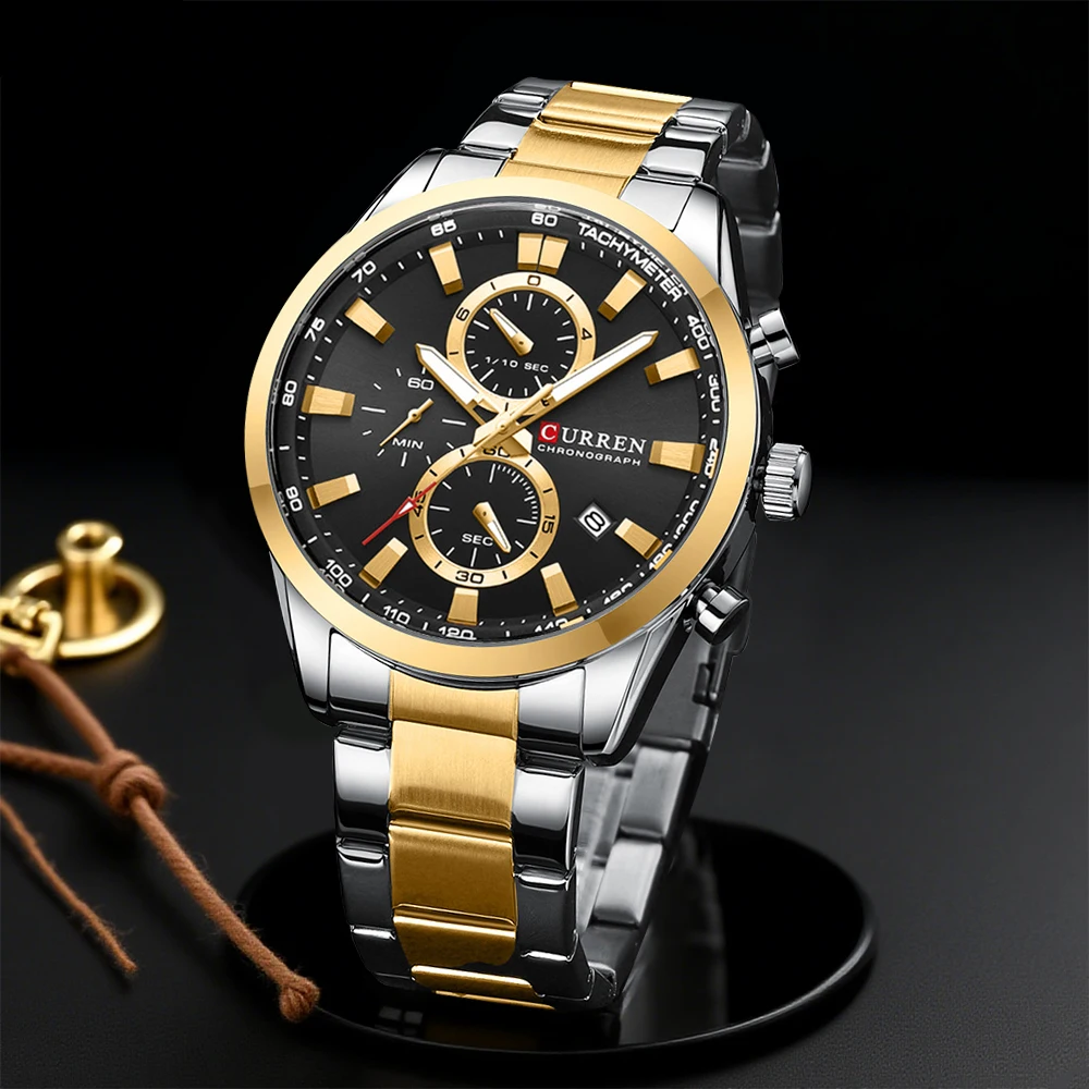 Luxury Watch Quartz - CURREN Casual Quartz Chrono Sport Watches
