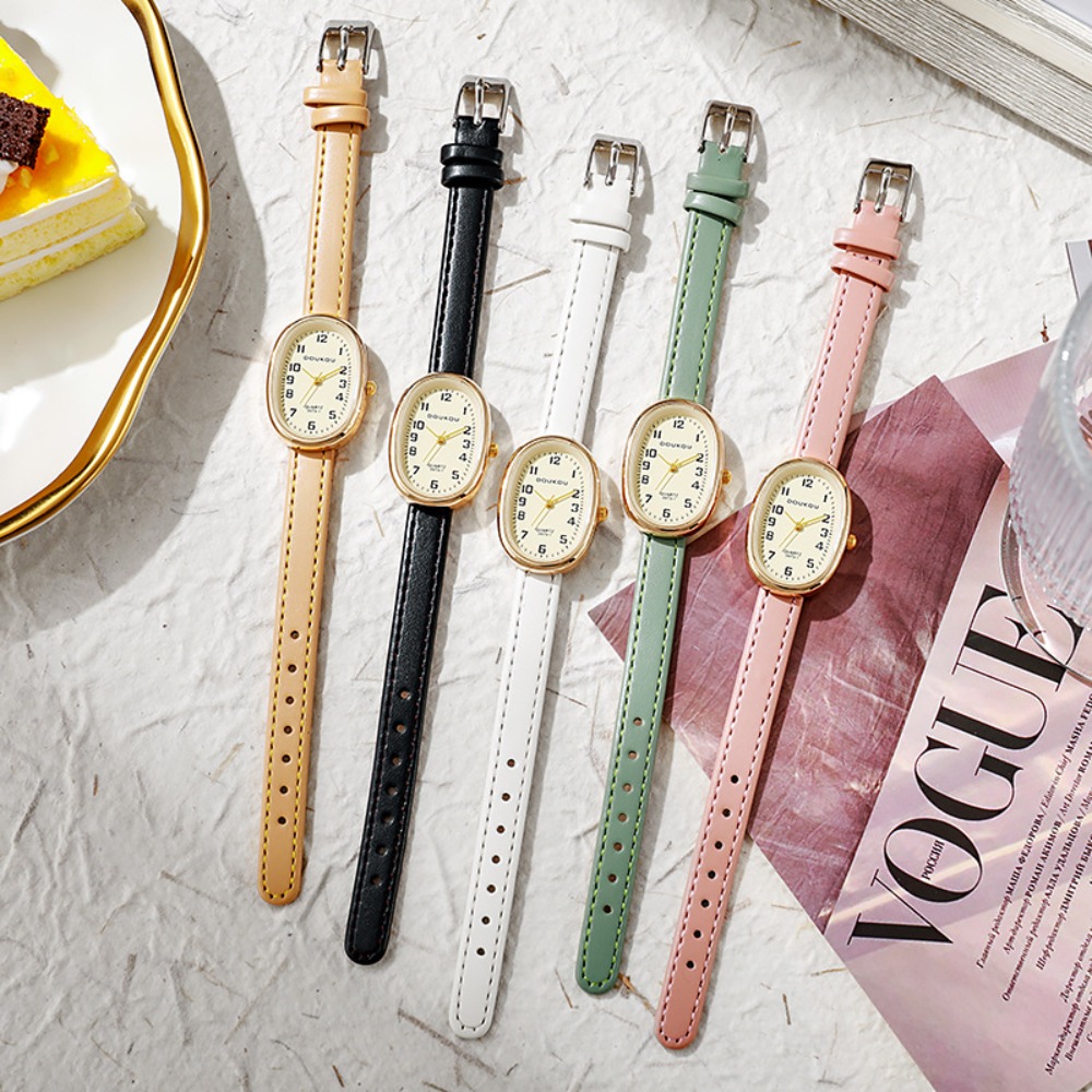 Luxury Oval Dial Women Watches - Luxury Watch Leather Strap review and price
