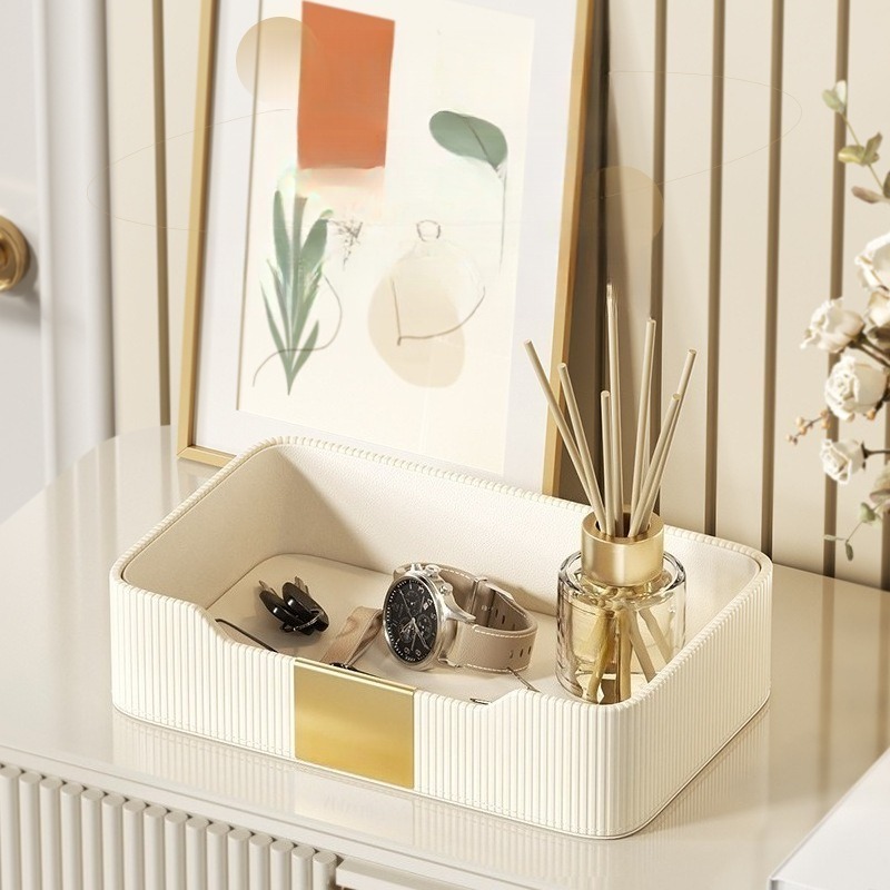 PU Leather Desk Tray - Multi-L - Luxury Watch Levels review and price