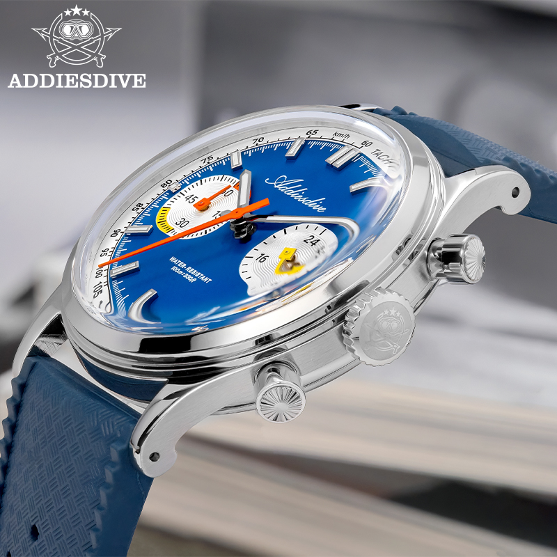 ADDIESDIVE Men Quartz Chronogr - Luxury Watch Rubber Strap review and price