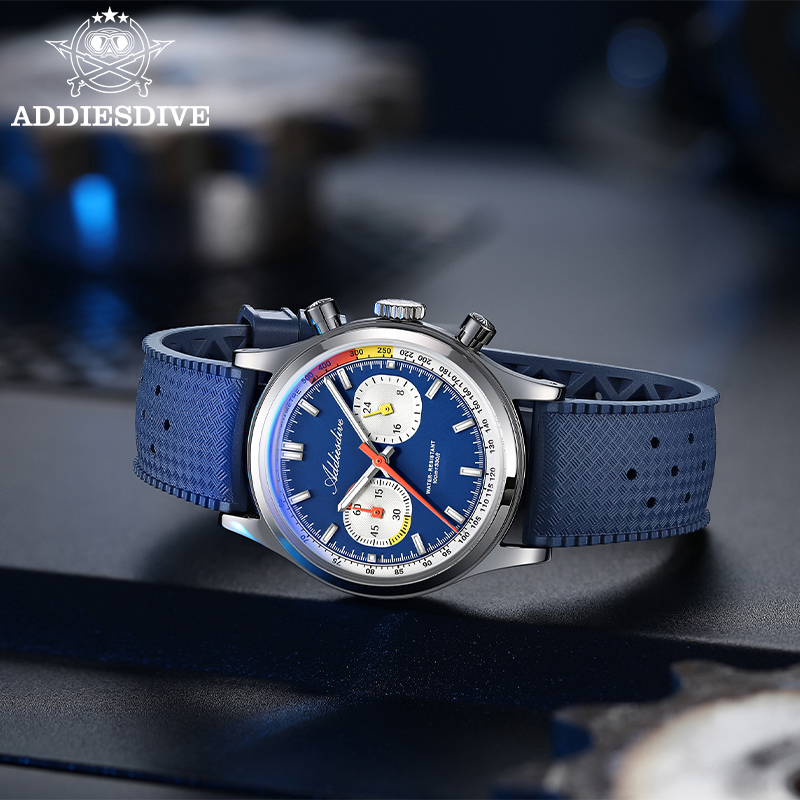 ADDIESDIVE Men Quartz Chronogr - Luxury Watch Rubber Strap review and price