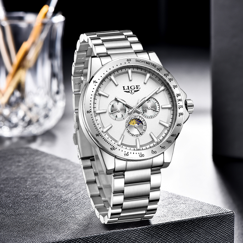 LIGE Top Brand Luxury Quartz M - Luxury Watch For Men review and price