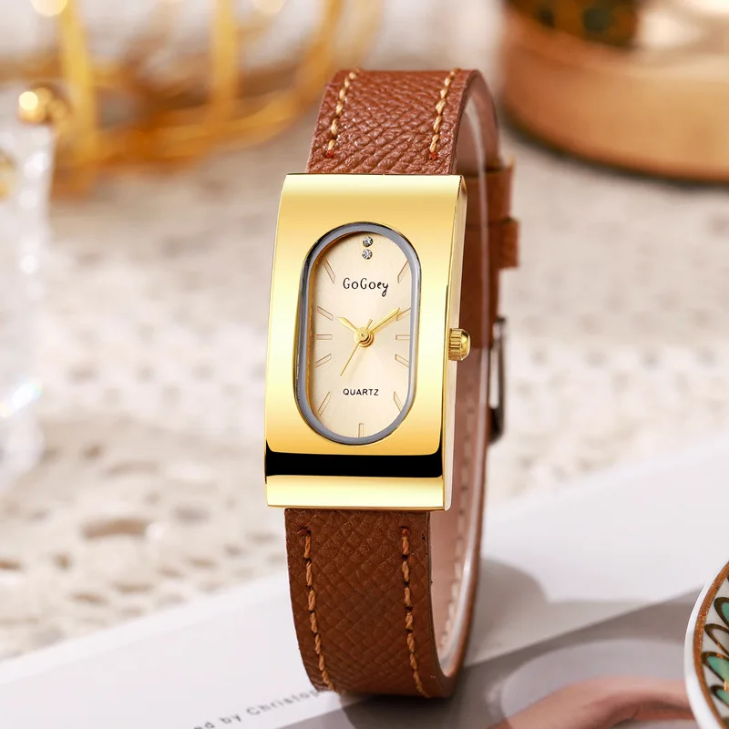 Luxury Ladies Brand Women Watc - Luxury Watch Leather Strap review and price