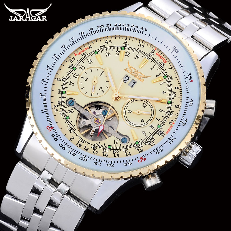 JARAGAR Mens Watches Luxury St - Tourbillon Movement Watch review and price