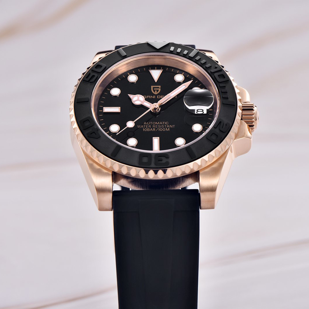 PAGANI DESIGN Automatic Watch  - Luxury Watch Rubber Strap review and price