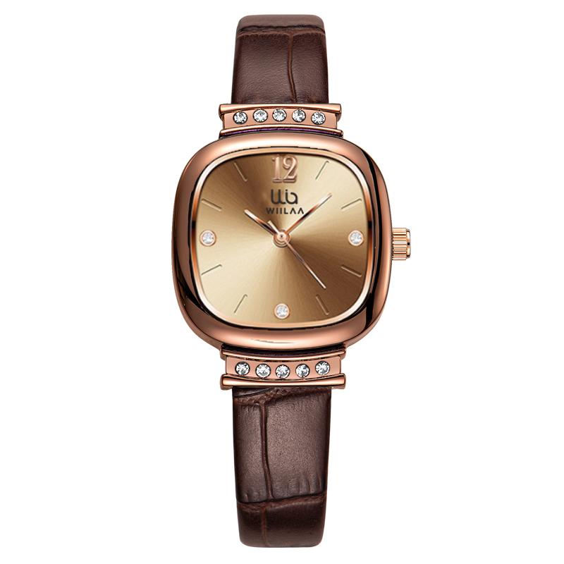 Women's Rose Gold Square Watch - Luxury Watch Leather Strap review and price