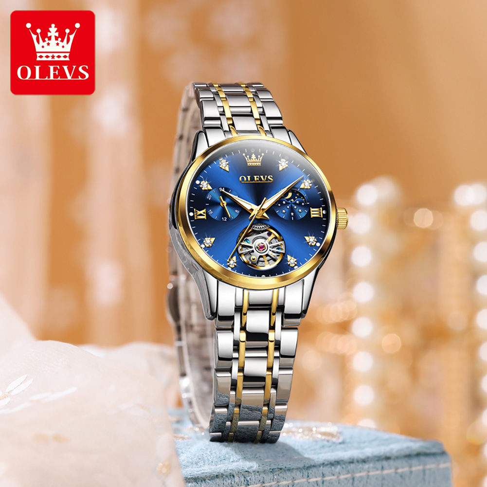 OLEVS Women's Watches Luxury T - Tourbillon Movement Watch review and price