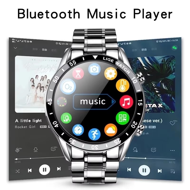 LIGE New Bluetooth Call Smart  - Luxury Watch Korea review and price