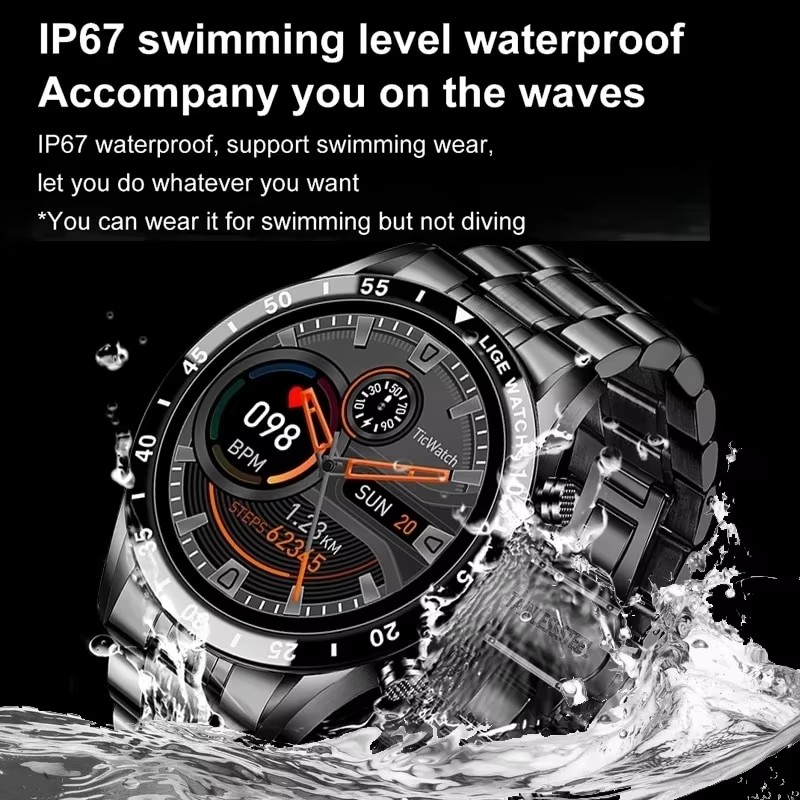 LIGE New Bluetooth Call Smart  - Luxury Watch Korea review and price