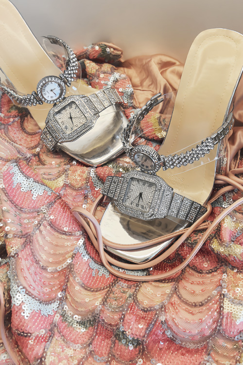 Original design Crystal watch  - Luxury Watch Leather Strap review and price