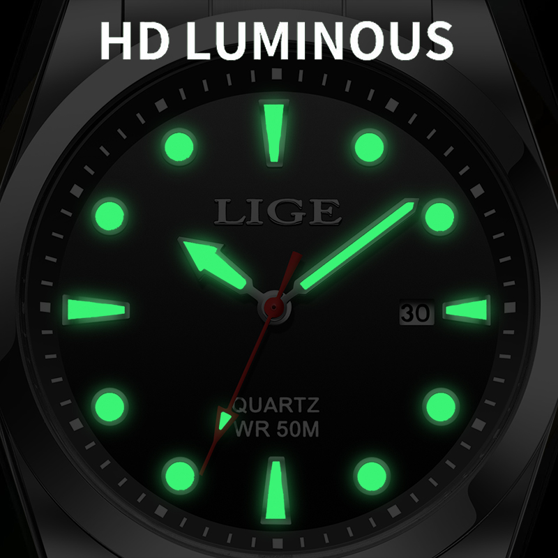 LIGE Top Brand Luxury Mens Wat - Luxury Watch Top 10 review and price