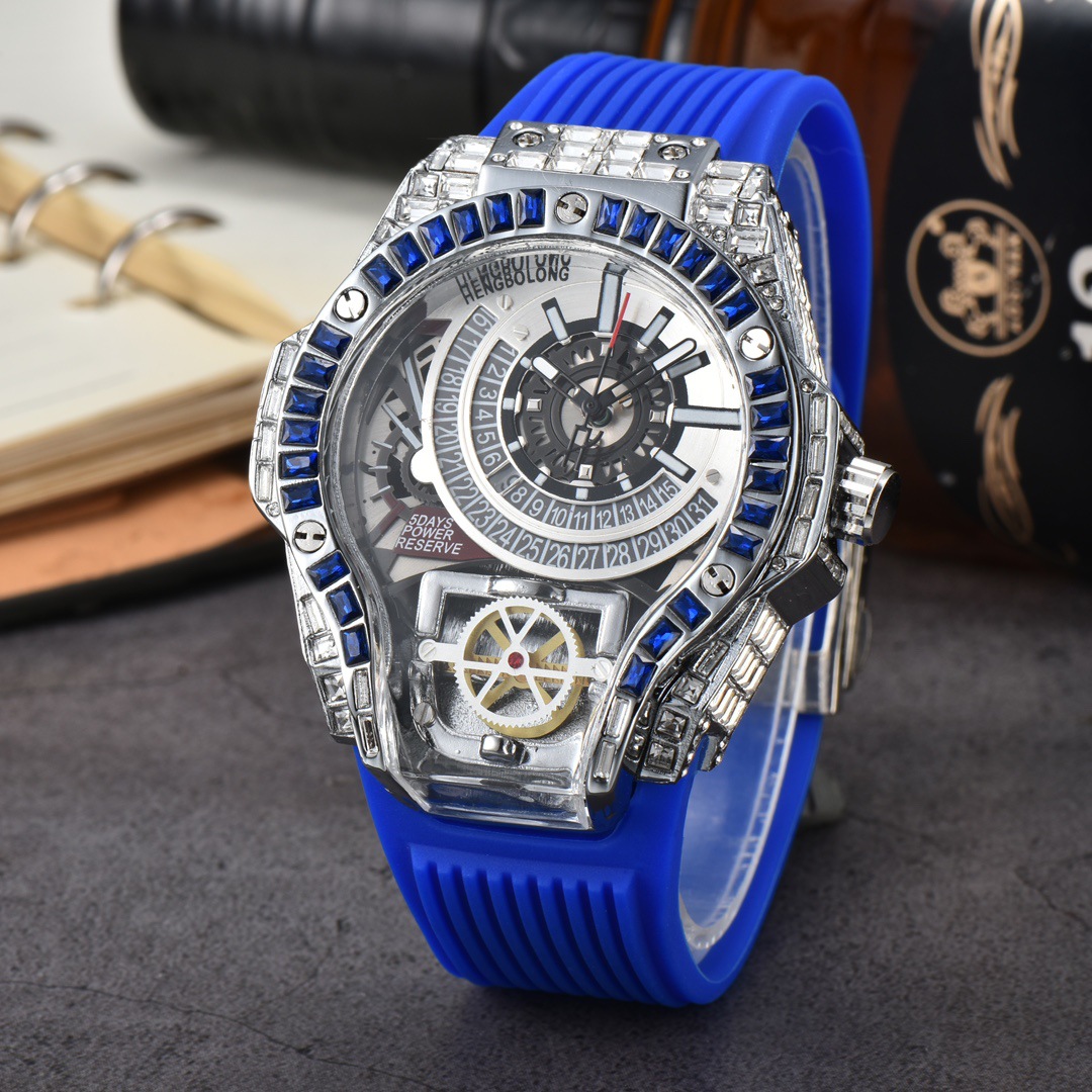 Full diamond Case Business Lux - Luxury Watch Rubber Strap review and price