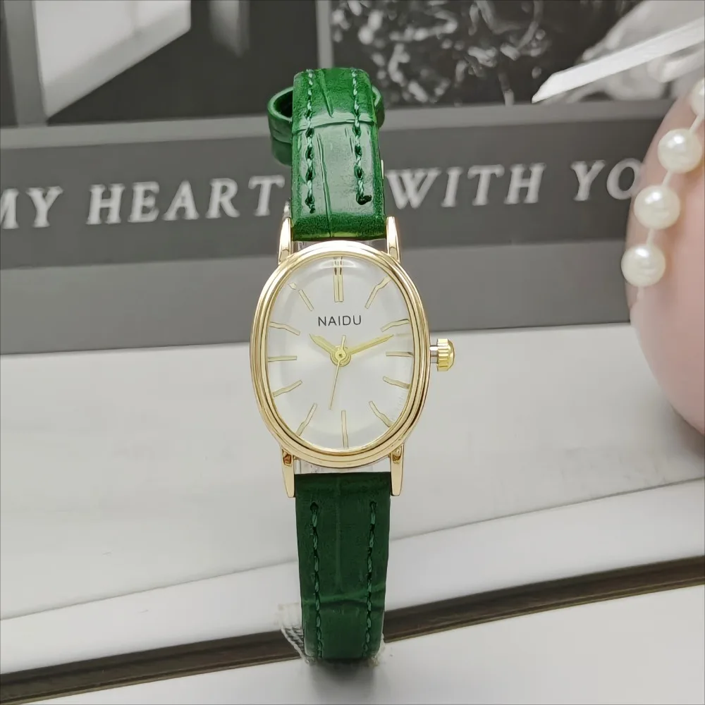 Fashion Brand Women Oval Dial  - Luxury Watch Leather Strap review and price