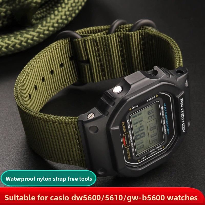Nylon Watch Strap For Casio G- - Casio Watch G-Shock Dw-5600 review and price