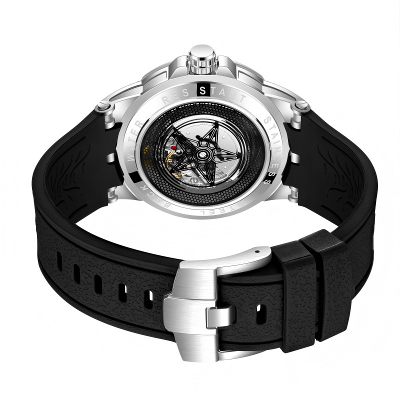 Creative 3D Quartz Watches Men - Luxury Watch Rubber Strap review and price