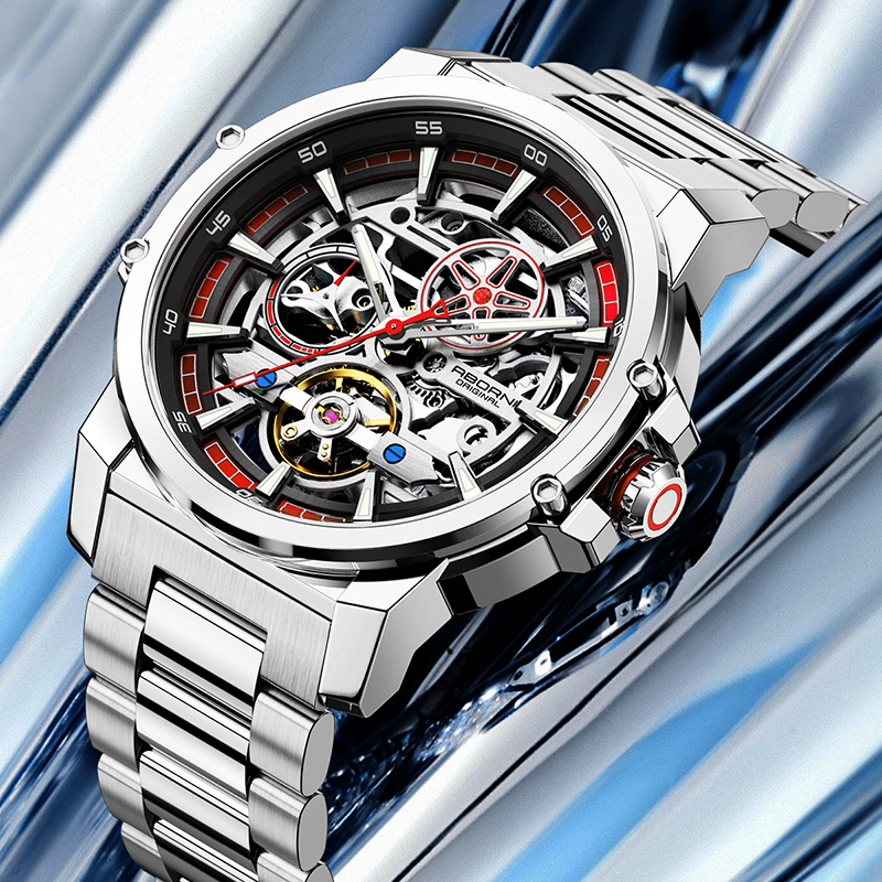 ABORNI 9039 Unique Design Skel - Tourbillon Movement Watch review and price