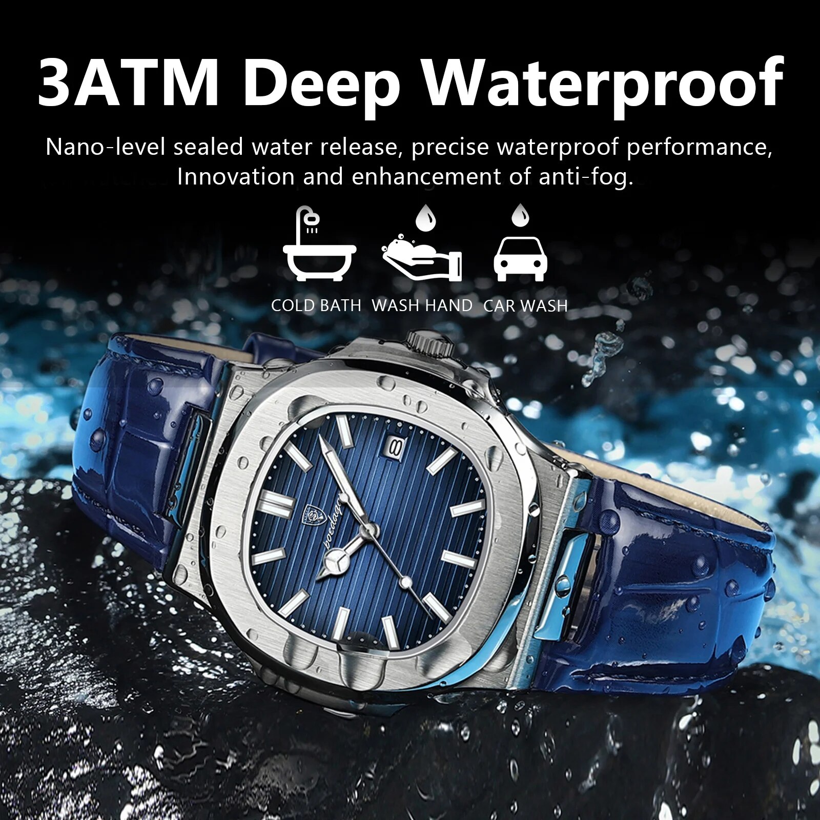 POEDAGAR Top Luxury Square Man - Luxury Watch Top 10 review and price