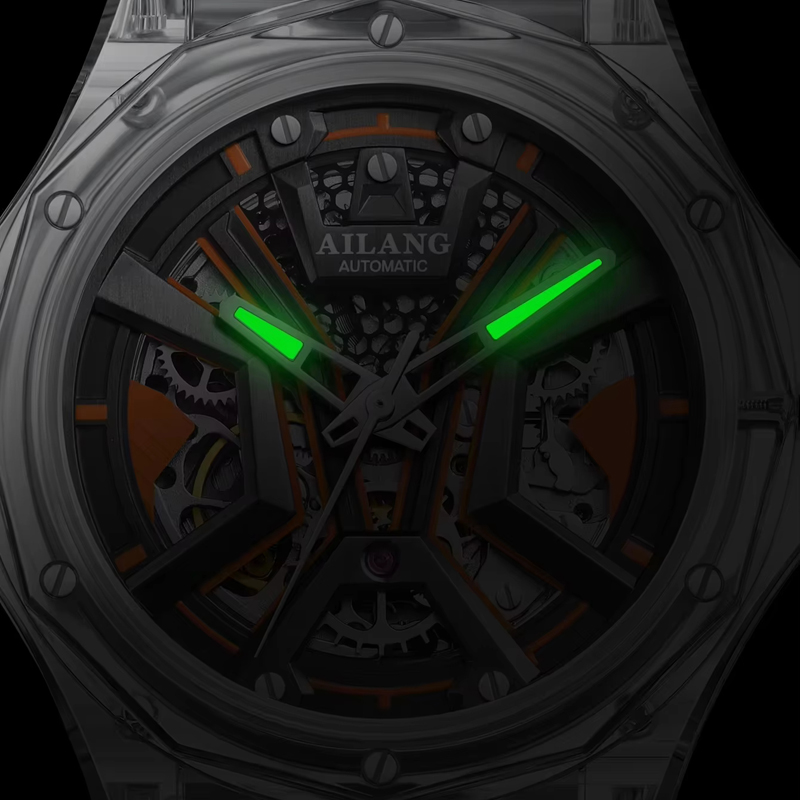 AILANG Brand Sports Men Mechan - Luxury Watch Rubber Strap review and price