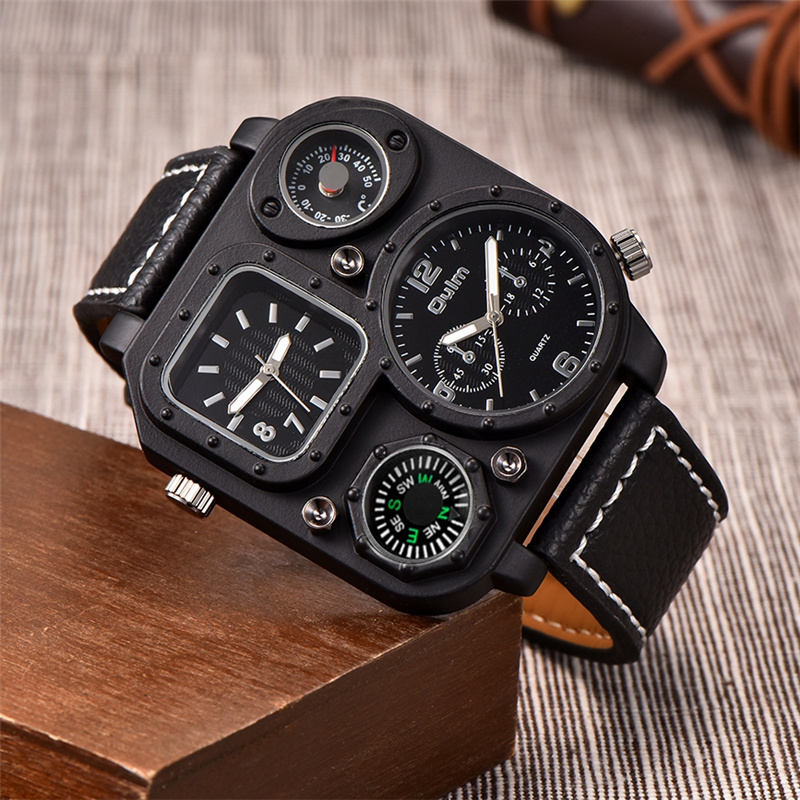 Oulm Classic Black Casual Watc - Compass Watch Luxury review and price