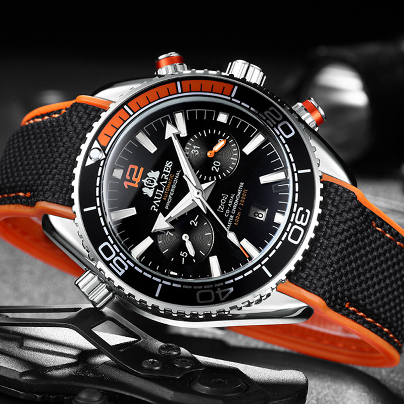 PAULAREIS P Luxury Men Automat - Luxury Watch Rubber Strap review and price