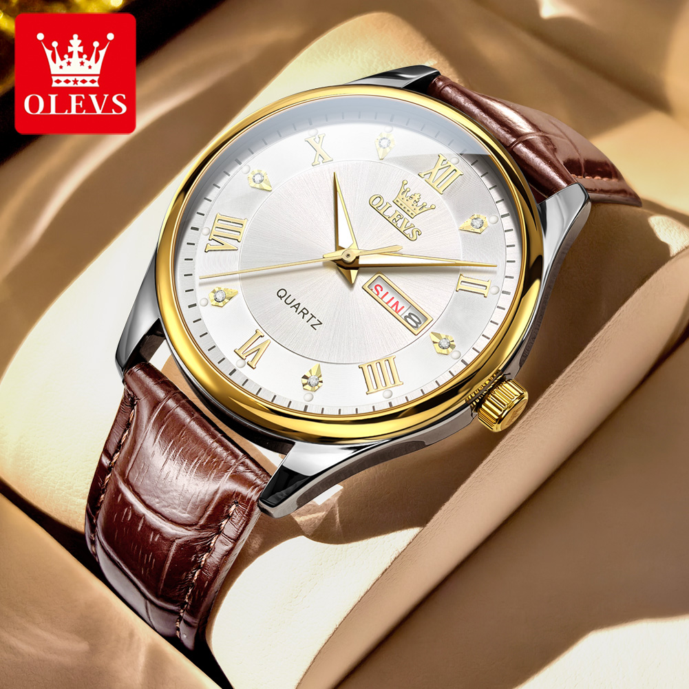 OLEVS Couple Watch Luxury Bran - Luxury Watch Gift For Her review and price