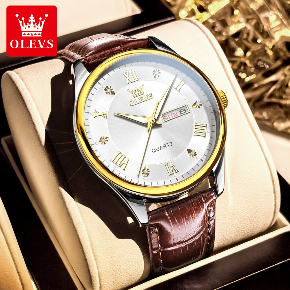 OLEVS Couple Watch Luxury Bran - Luxury Watch Gift For Her review and price