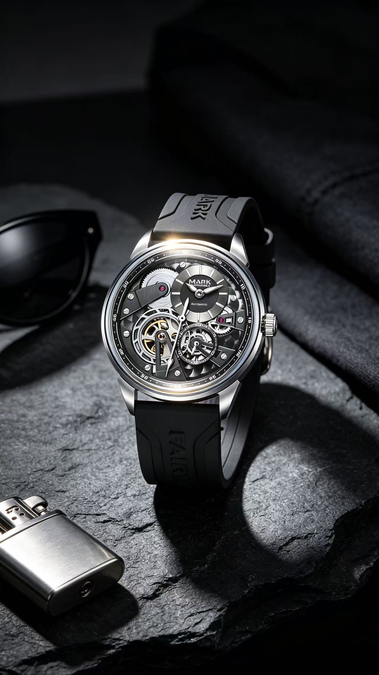 Luxury Business Skeleton Lumin - Luxury Watch Rubber Strap review and price