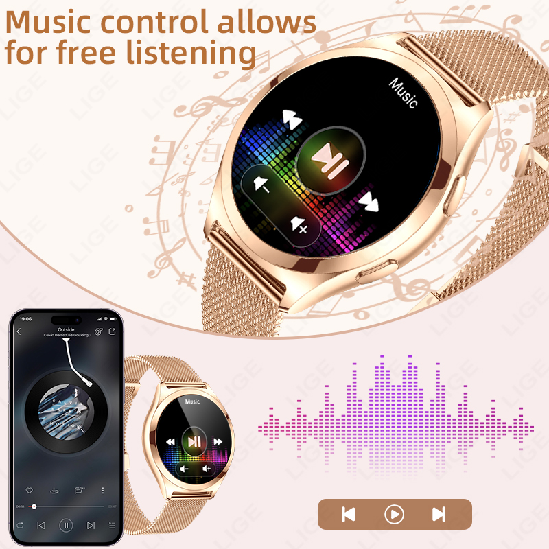 LIGE Luxury Smart Watch For Wo - Compass Watch Luxury review and price