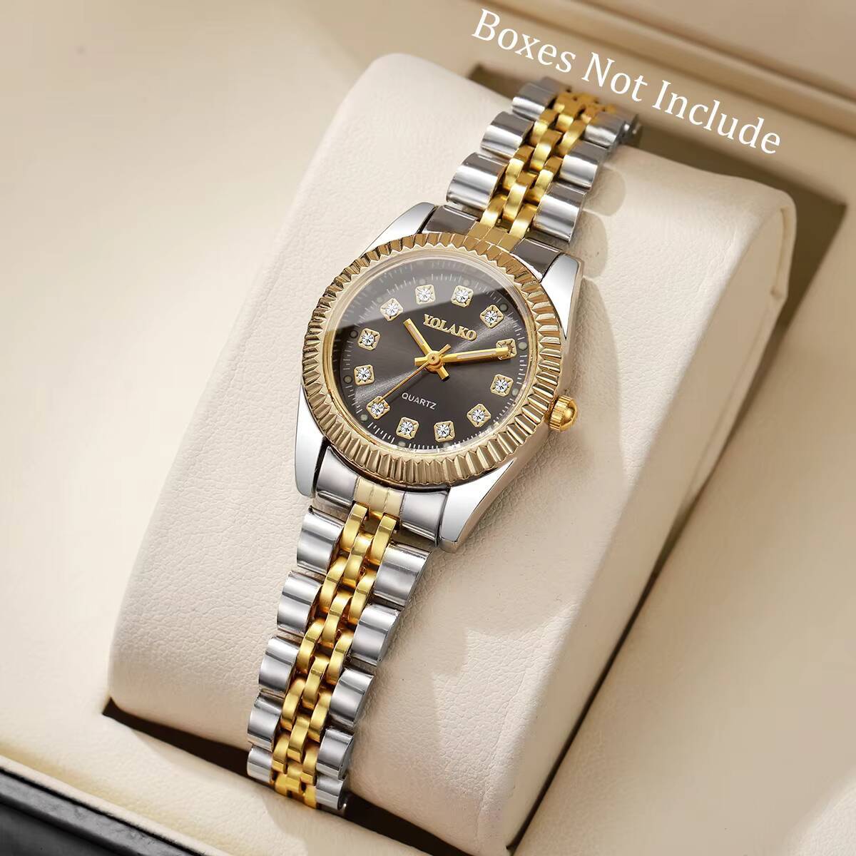 Fashion Rhinestone Women Quart - Luxury Watch Gift Box review and price