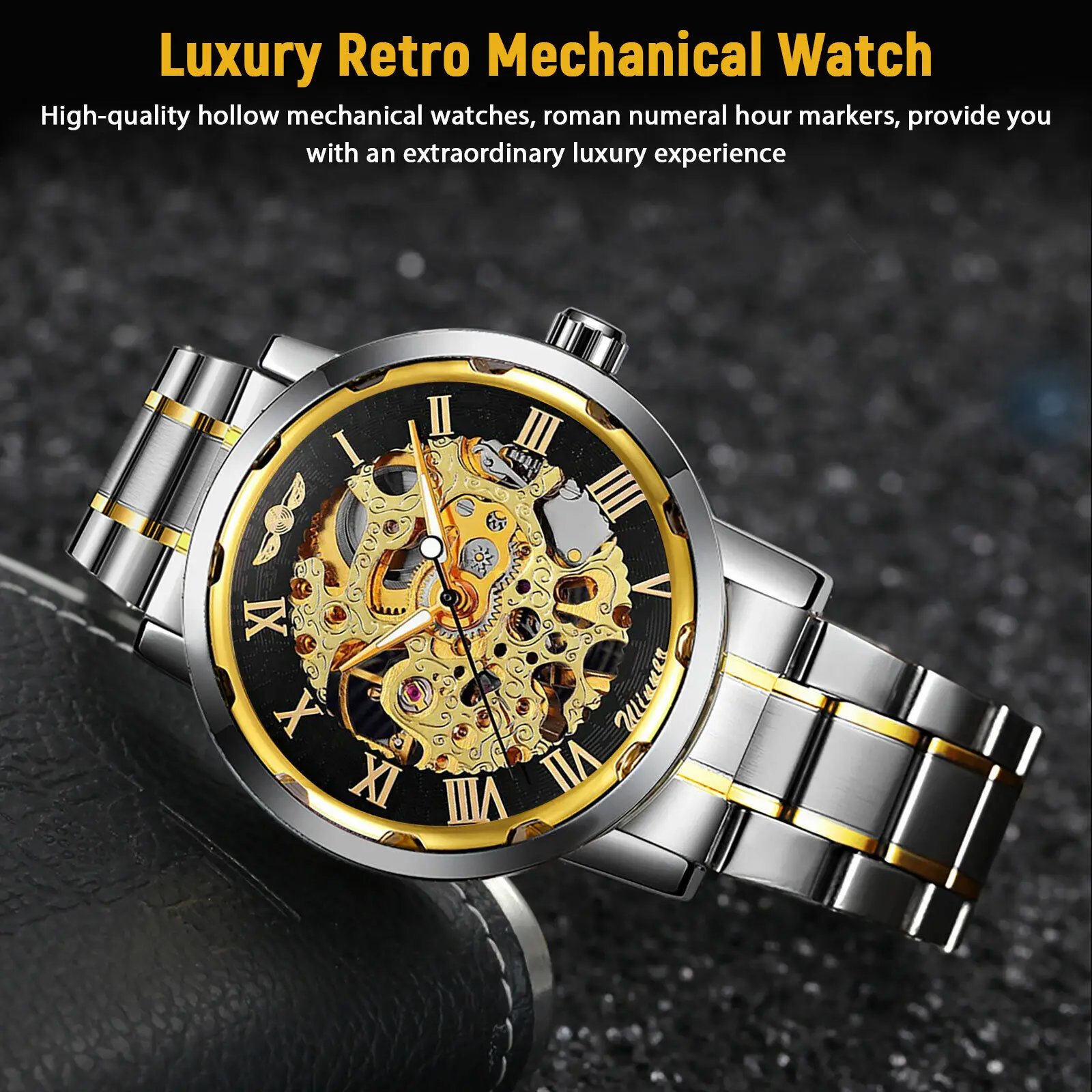 Men's Stainless Steel Strap Ro - Luxury Watch Nice review and price