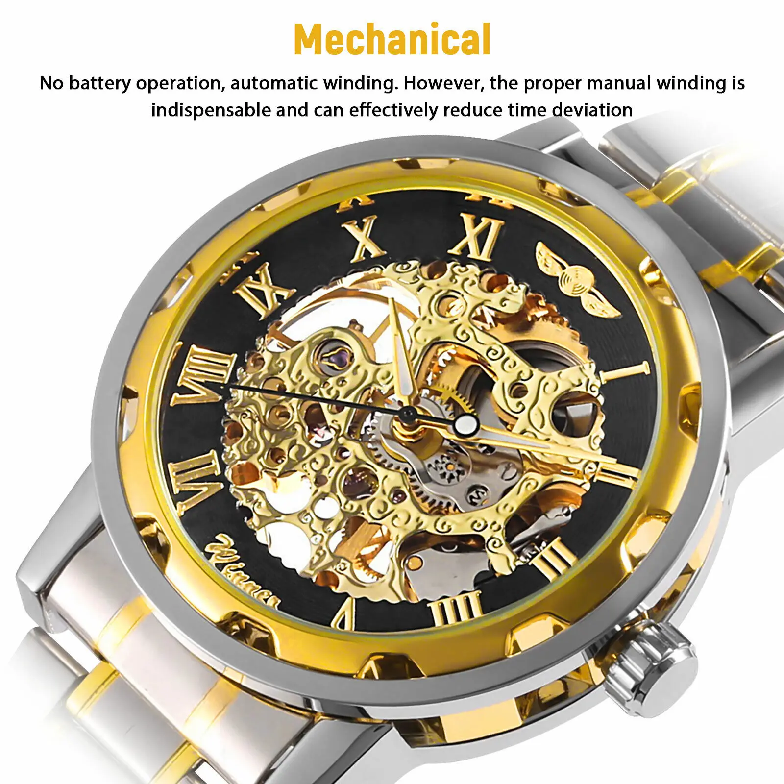 Men's Stainless Steel Strap Ro - Luxury Watch Nice review and price