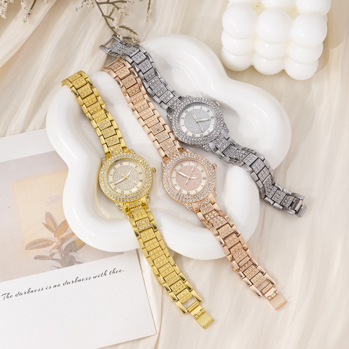 Women Rose Gold Diamond Watch  - Luxury Watch Gift For Her review and price