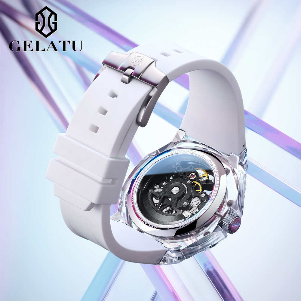GELATU 8002 Automatic Mechanic - Luxury Watch Rubber Strap review and price