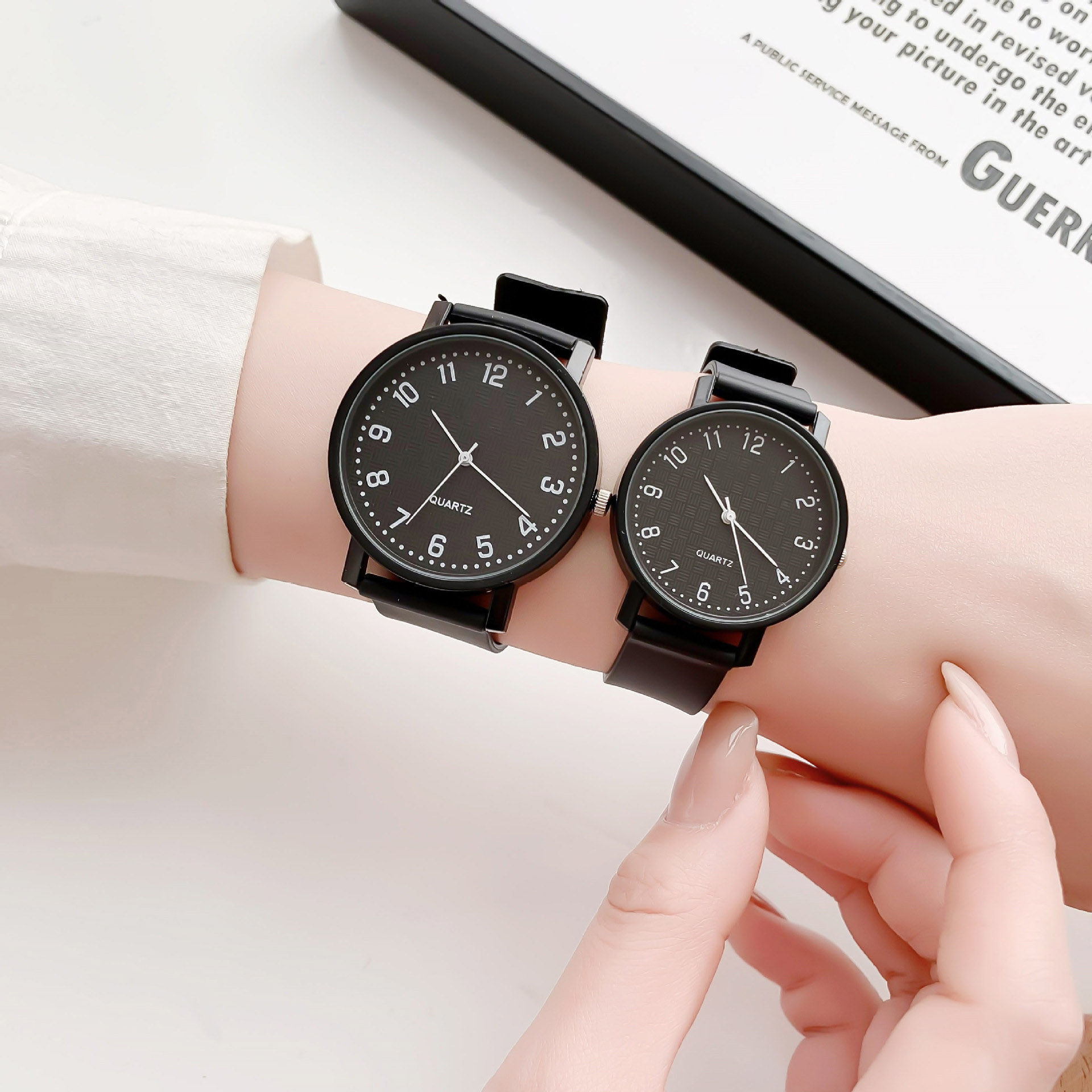 Simple Black Watch Quartz Watc - Luxury Watch Leather Strap review and price