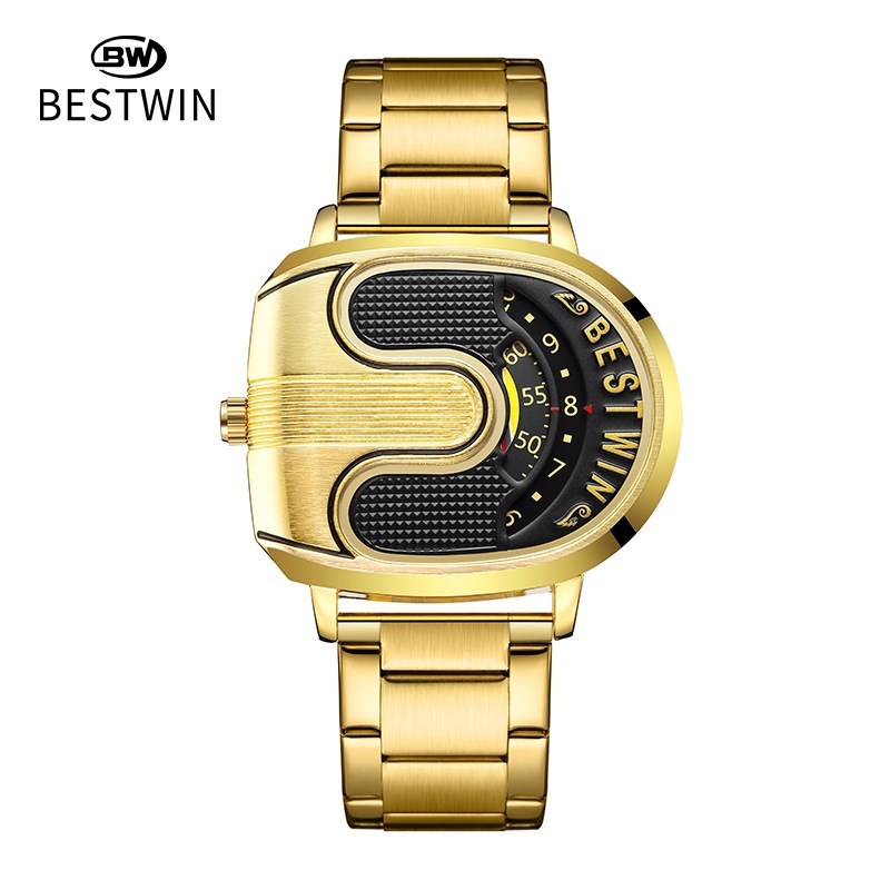 Gold top brand luxury men's qu - Luxury Watch Top 10 review and price