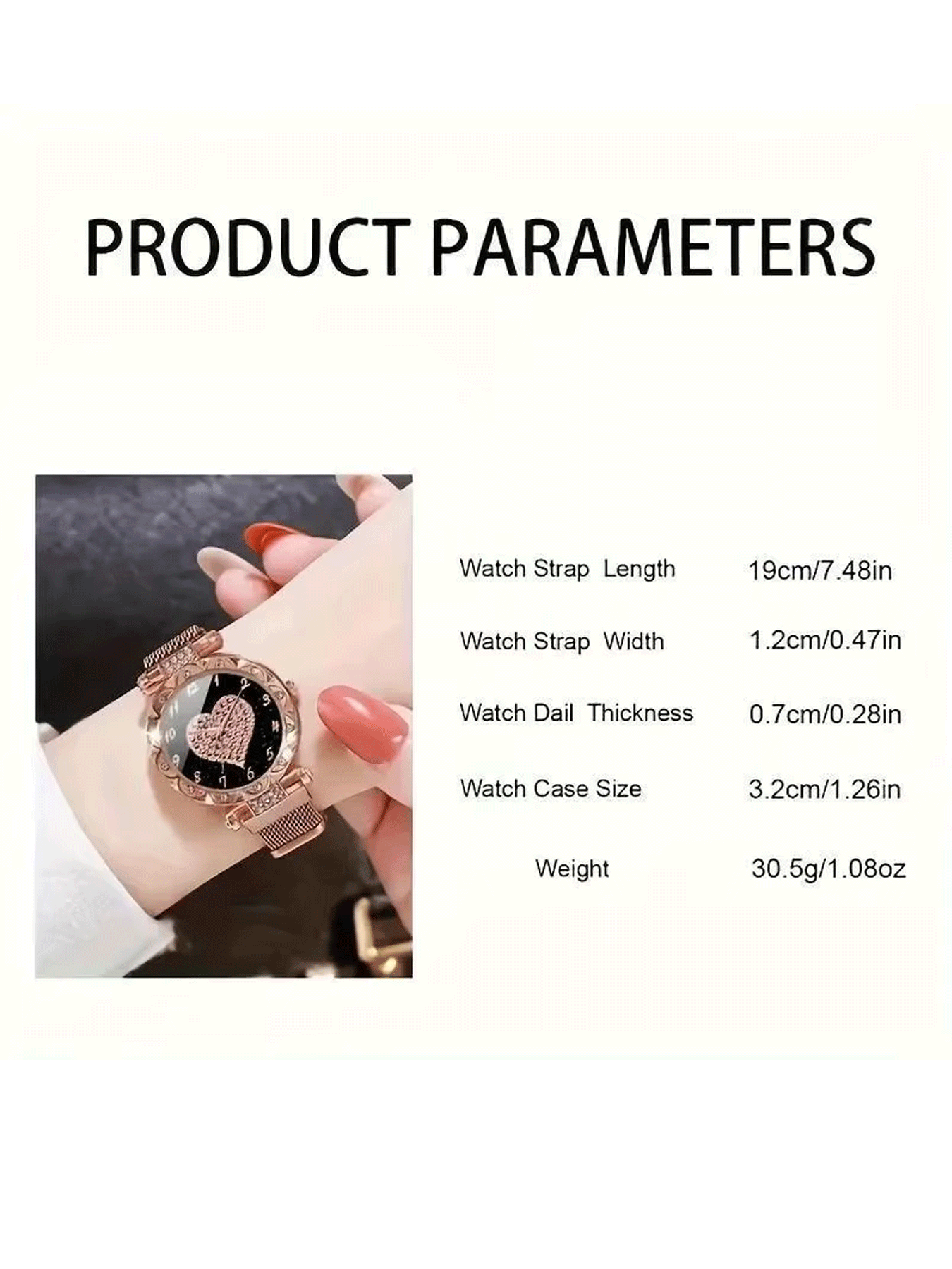2pcs/set Women's Luxury Rhines - Luxury Watch Gift For Her review and price