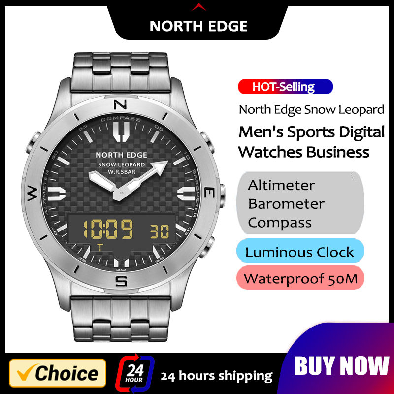 NORTH EDGE Men's Sports Digita - Compass Watch Luxury review and price
